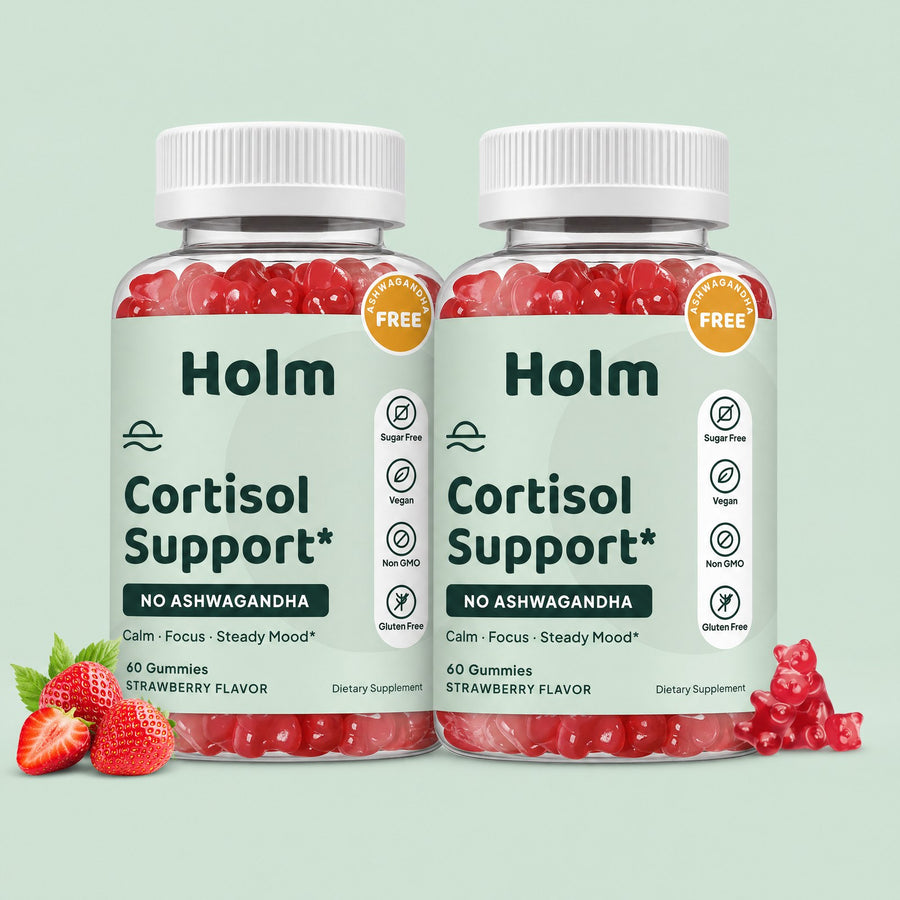 Holm Cortisol Support Gummies two bottles