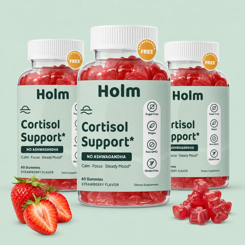 Holm Cortisol Support Gummies, 3 bottles